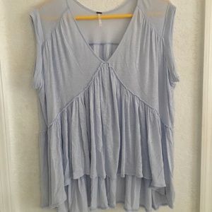 FREE PEOPLE LILAC V-NECK TUNIC